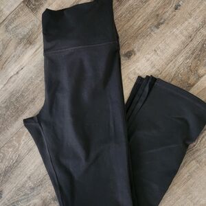 Fabletics Power Hold Black Leggings With Ankle Splits